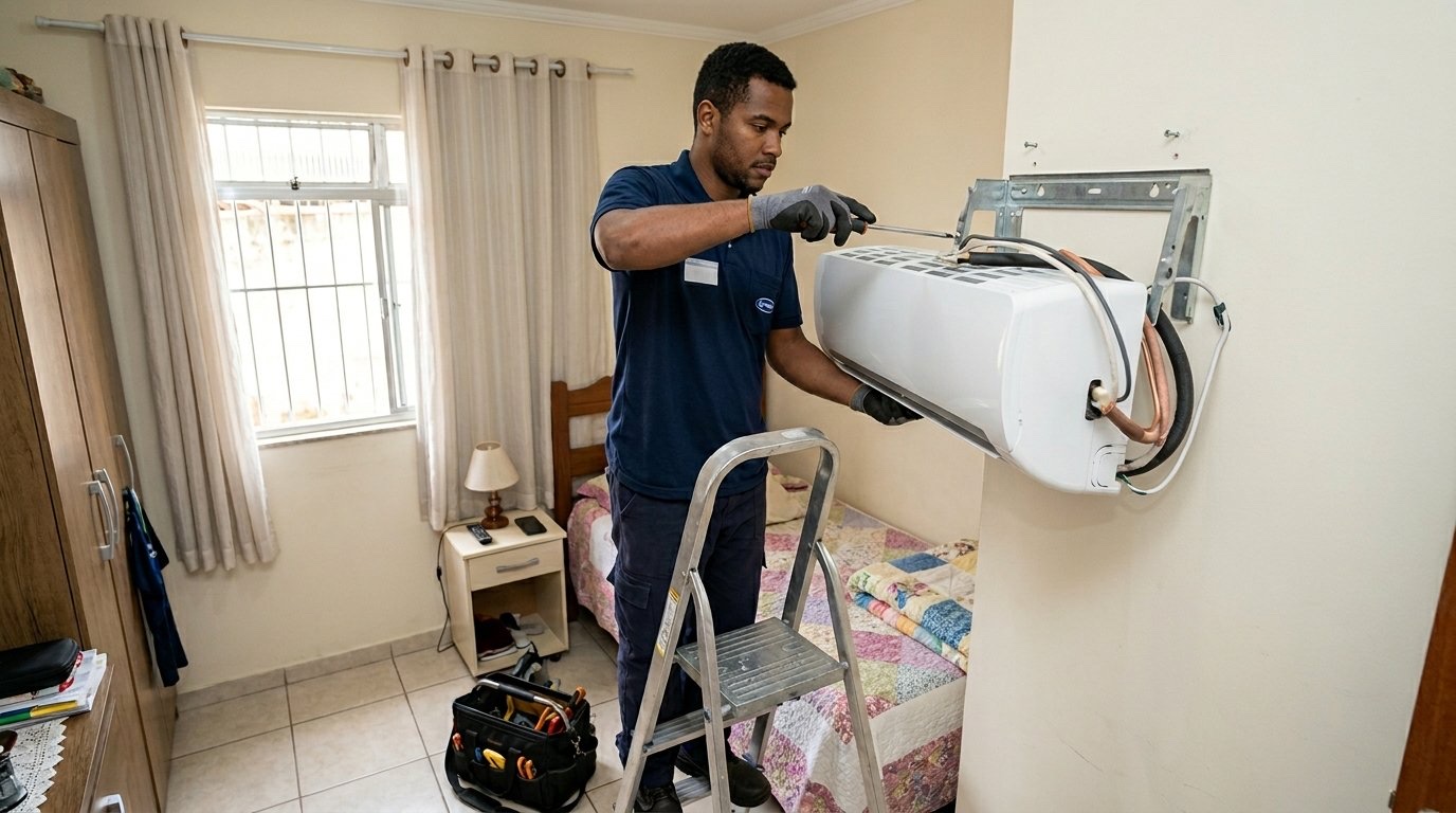 Desinstalação de ar condicionado em Maringá‑PR