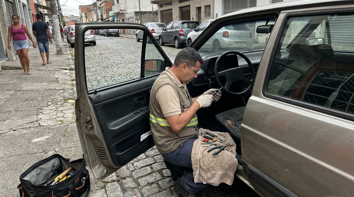 Fechadura afetada sendo reparada perto de mim