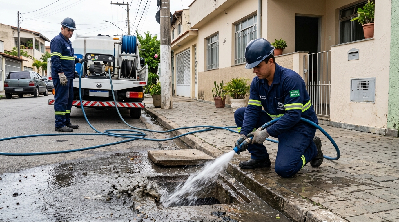 Redes hidráulicas limpas com hidrojato Perto de Mim