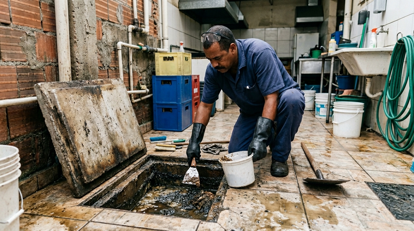 Caixa de gordura de casa limpa Perto de Mim