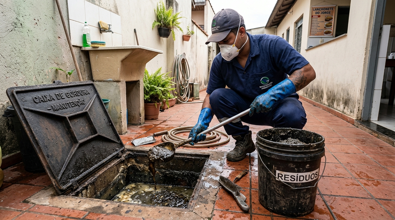 Lodo retirado da caixa de gordura Perto de Mim