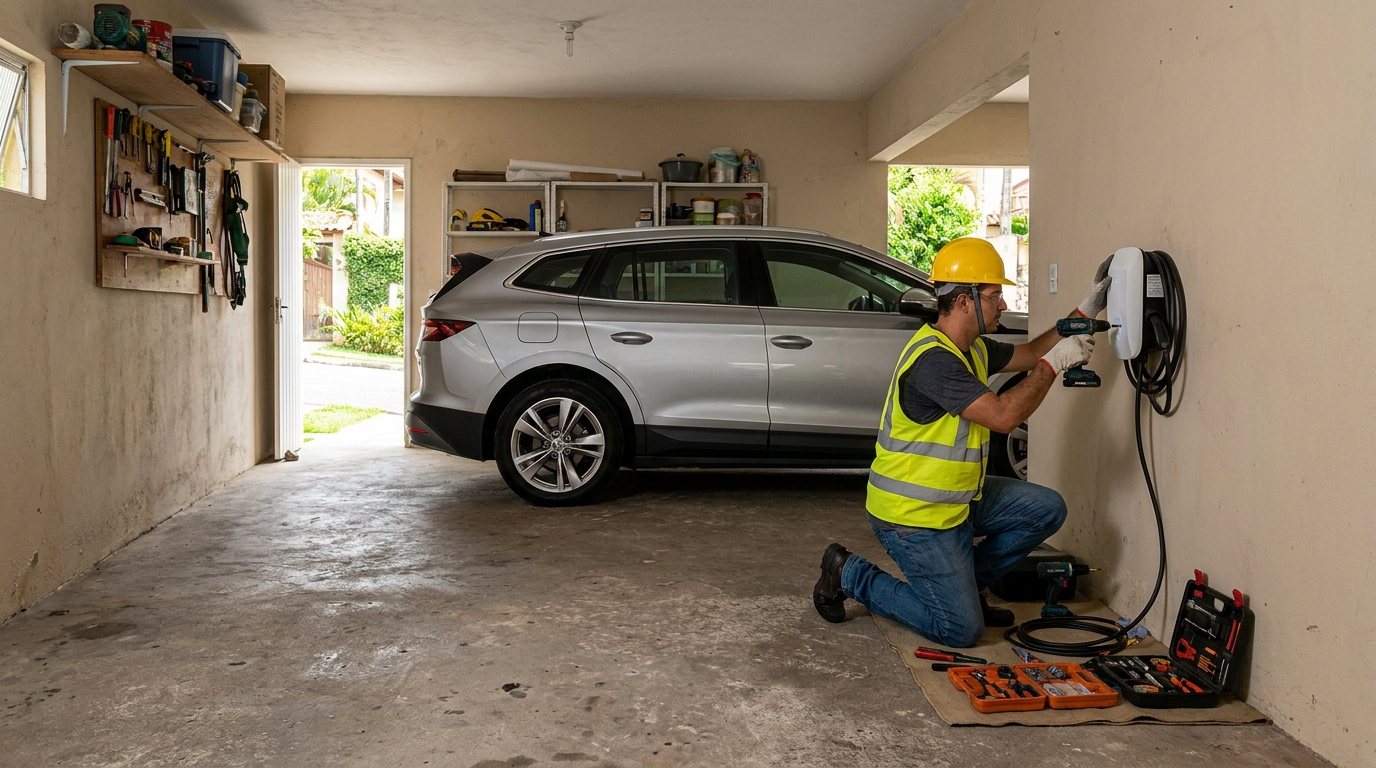 Carregador de carro elétrico em residência perto de mim