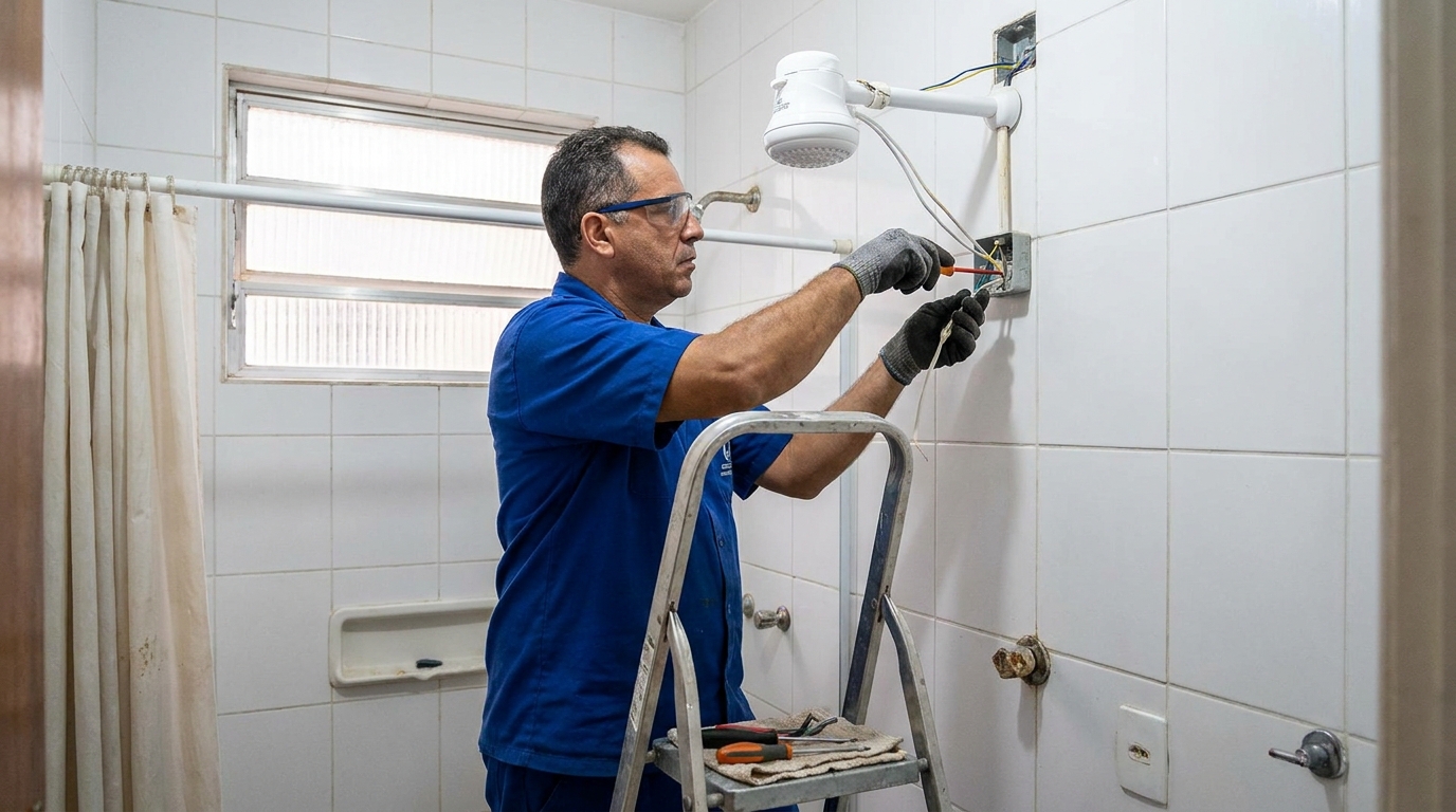 Atendimento de instalação de chuveiro elétrico perto de mim