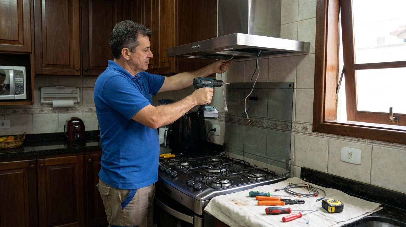 Profissional instalando depurador perto de mim