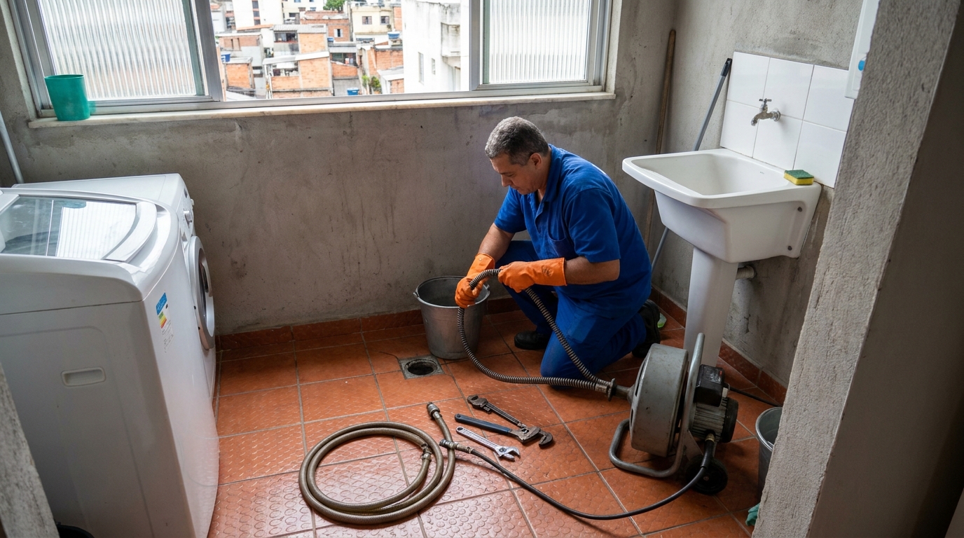 Ralo desentupido com equipamento perto de mim