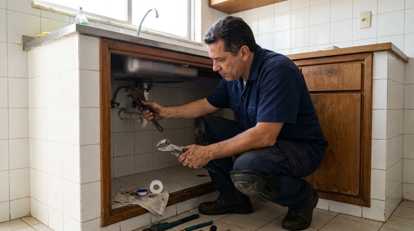 Cozinha com hidráulica reformada perto de mim