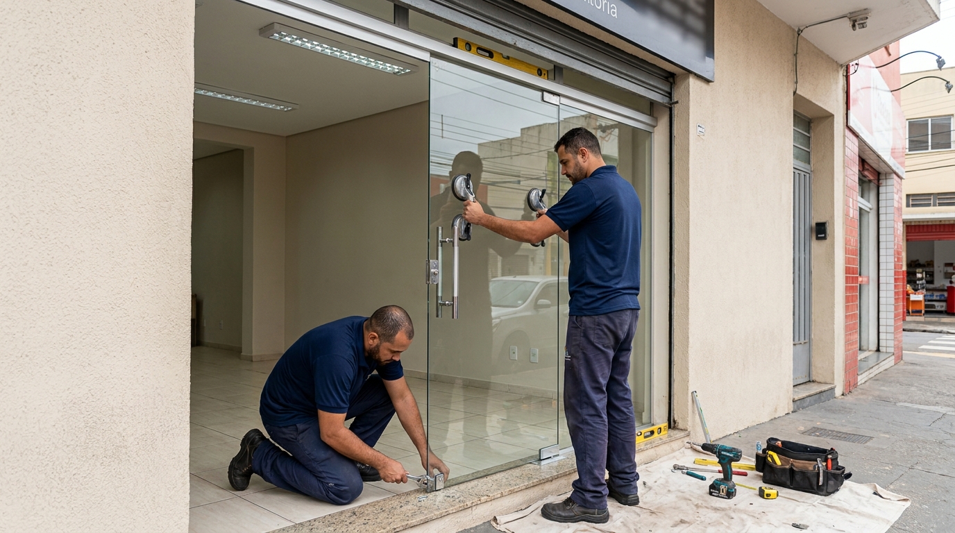 Portas de vidro internas e externas perto de você
