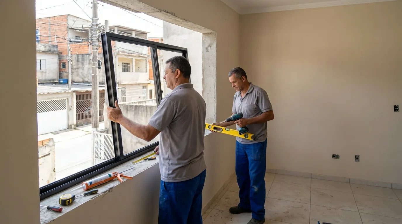 Cortina de vidro em sacada perto de você